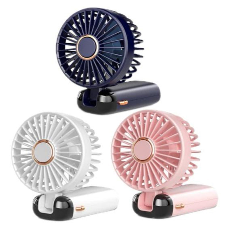 Koonie Portable Handheld Fan - Versatile Rechargeable Fan with 8-Hour Runtime, Digital Display, 5 Speed Settings, and Adjustable Design for Indoor and Outdoor Comfort