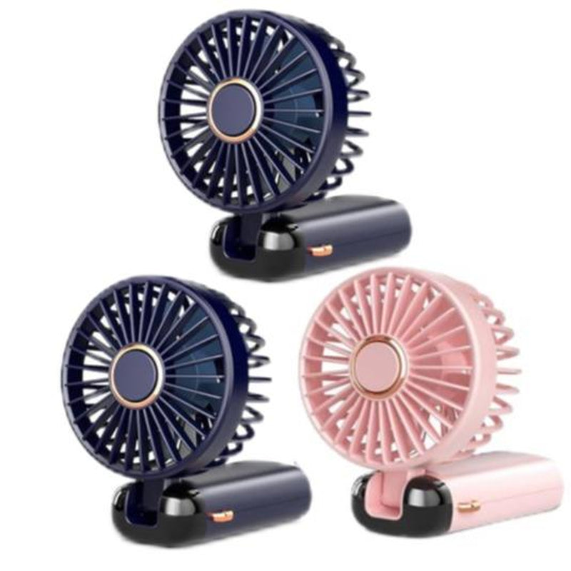 Koonie Portable Handheld Fan - Versatile Rechargeable Fan with 8-Hour Runtime, Digital Display, 5 Speed Settings, and Adjustable Design for Indoor and Outdoor Comfort