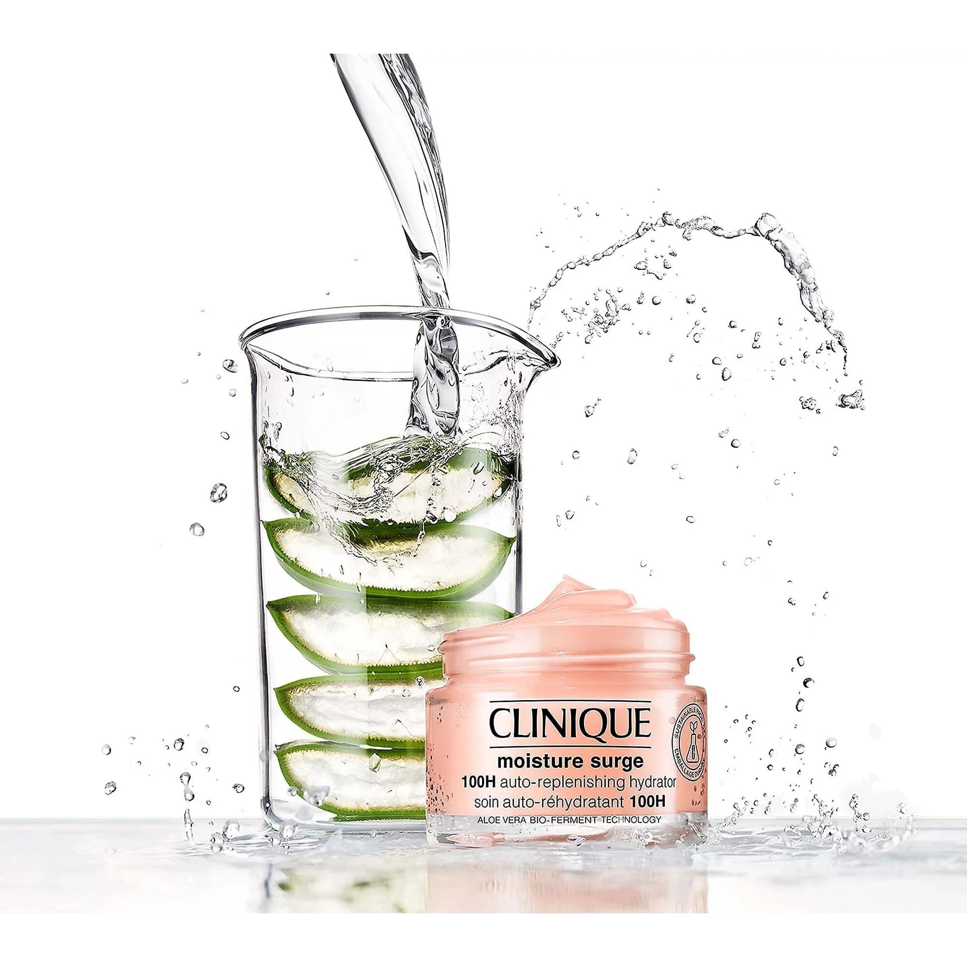 Moisture Surge 100H Auto-Replenishing Hydrator - Lightweight Gel-Cream for Deep Hydration and Radiant Skin (125ml / 4.2oz)
