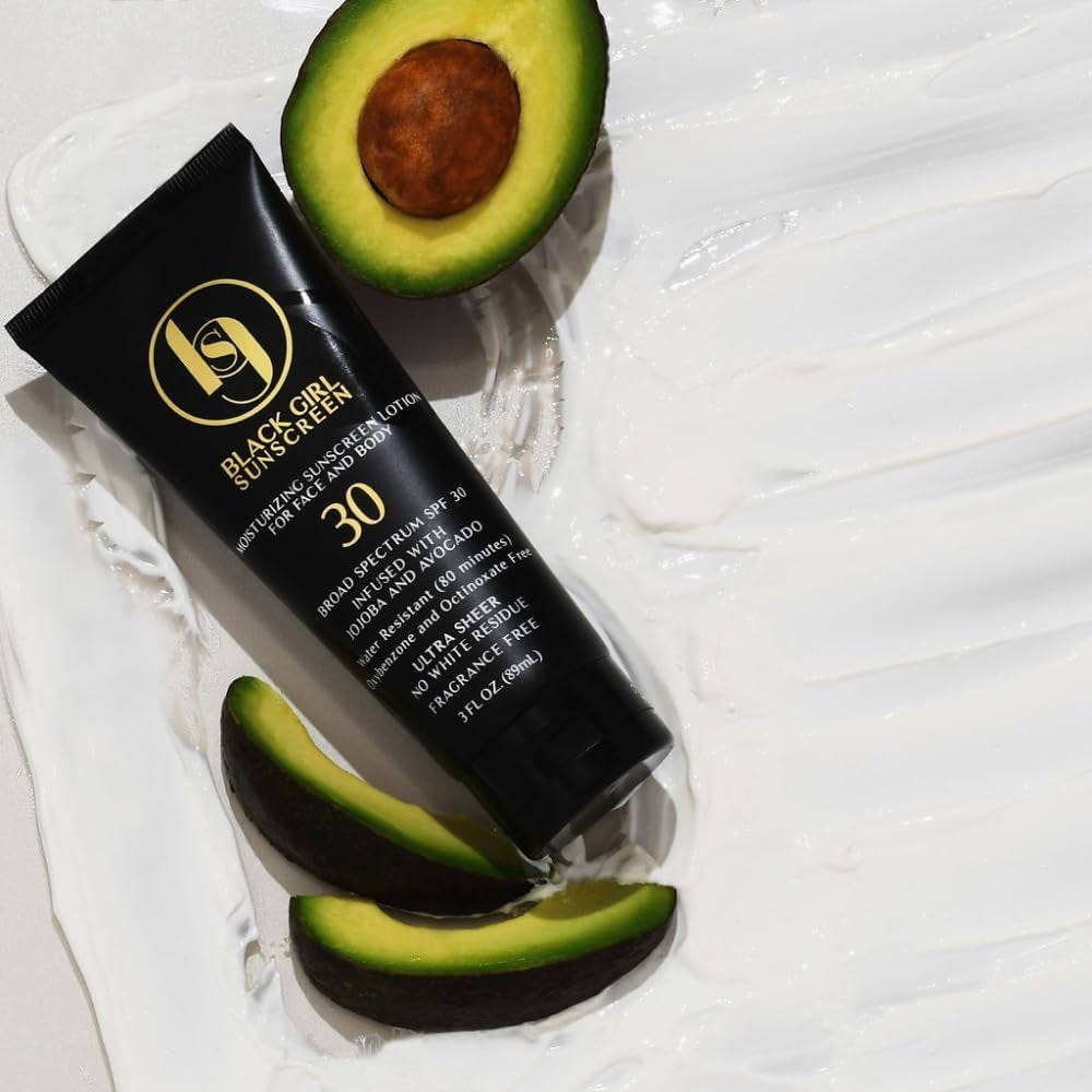 Ultimate Face and Body Moisturizing Sunscreen Lotion SPF 30 – Perfect for Melanin-Rich Skin with No White Cast (4 oz)