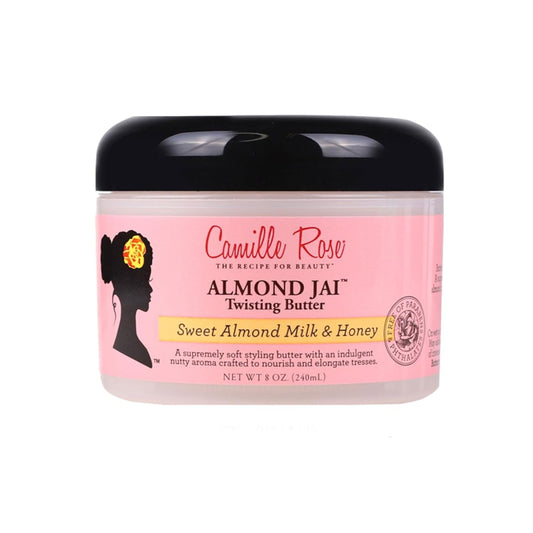 Almond Jai Twisting Hair Styling Butter with Aloe and Honey - Ultimate Softening, Smoothing, and Moisturizing Solution for All Hair Types, 8 Oz